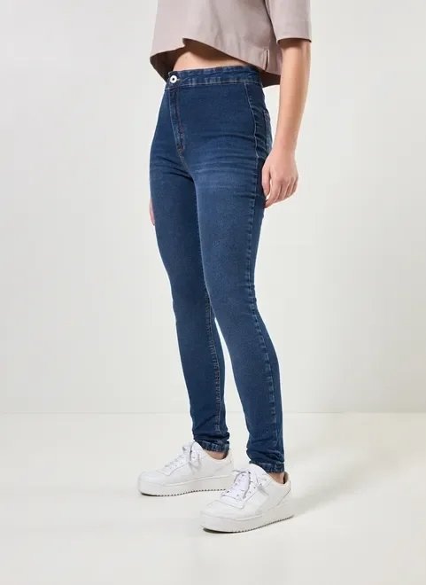 calça jeans skinny básica com elastano calça jeans skinny básica com elastano