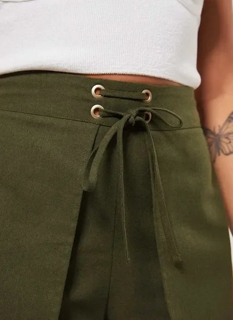 short envelope com linho short envelope com linho