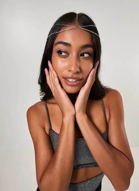 headchain de correntes com strass headchain de correntes com strass