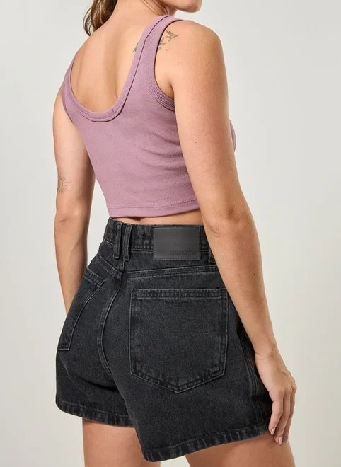 cropped lilás com botões cropped lilás com botões
