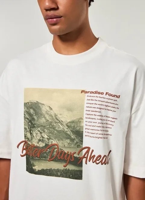 camiseta oversized estonada better days camiseta oversized estonada better days