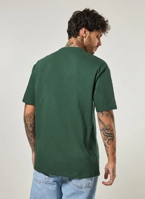 camiseta box verde com escrito em veludo camiseta box verde com escrito em veludo