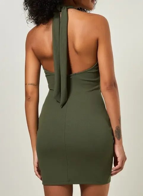 vestido curto com amarração vestido curto com amarração