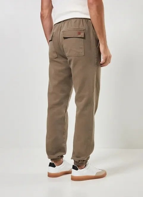 calça jogger em sarja calça jogger em sarja