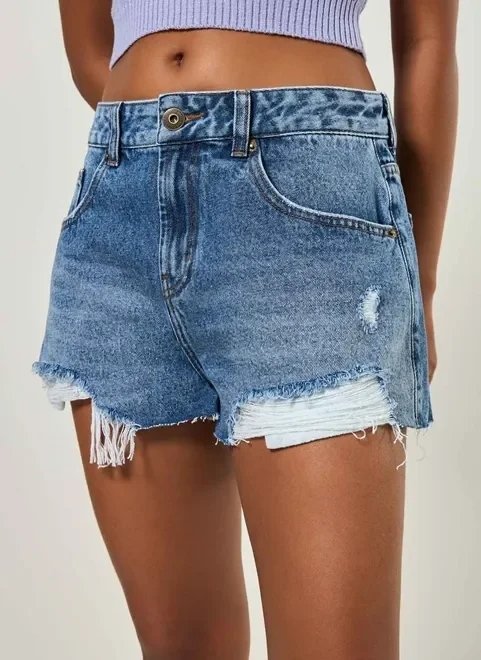 short jeans boyfriend cintura baixa short jeans boyfriend cintura baixa