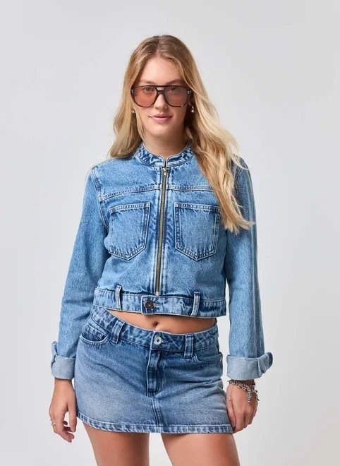 jaqueta jeans biker jaqueta jeans biker