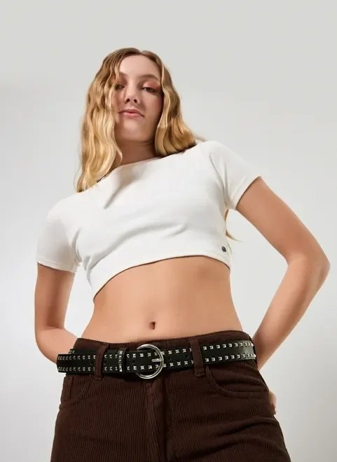 cinto preto com tachinhas prateadas cinto preto com tachinhas prateadas