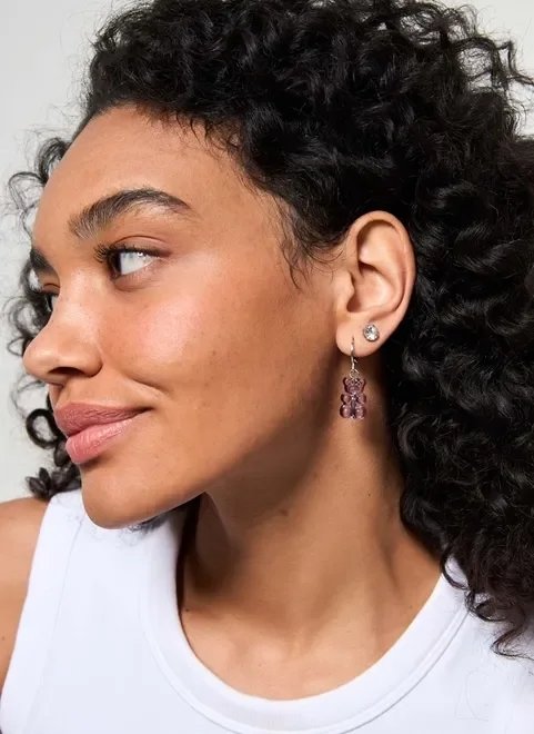 6 pares de brincos divertidos lilás 6 pares de brincos divertidos lilás