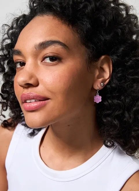 6 pares de brincos divertidos lilás 6 pares de brincos divertidos lilás