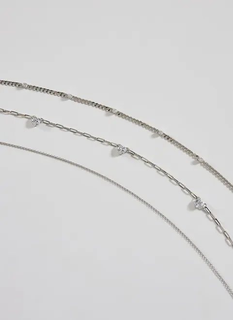 conjunto colares strass de coração conjunto colares strass de coração