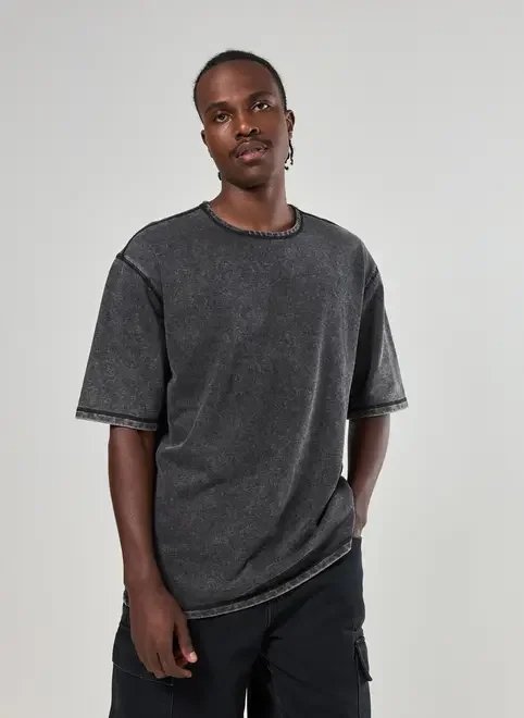 camiseta box em moletom marmorizado camiseta box em moletom marmorizado