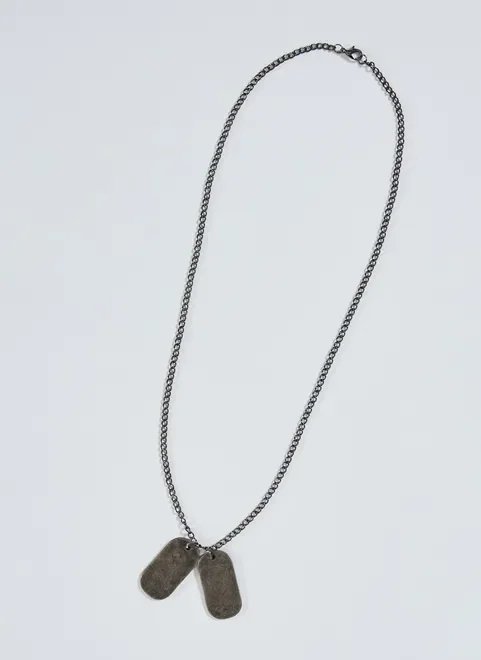 colar com 2 pingentes de plaquinha colar com 2 pingentes de plaquinha