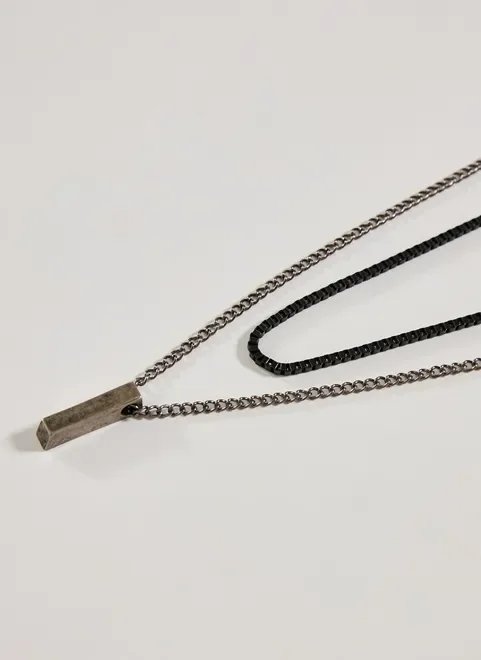 conjunto colares preto e prata velha conjunto colares preto e prata velha