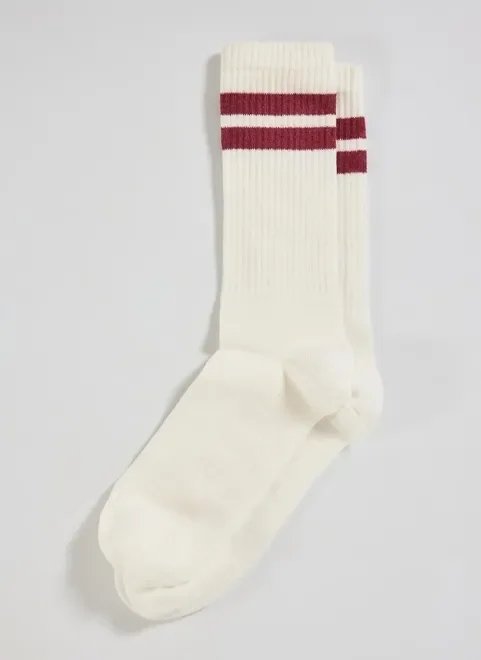 meia preppy listras bordô meia preppy listras bordô