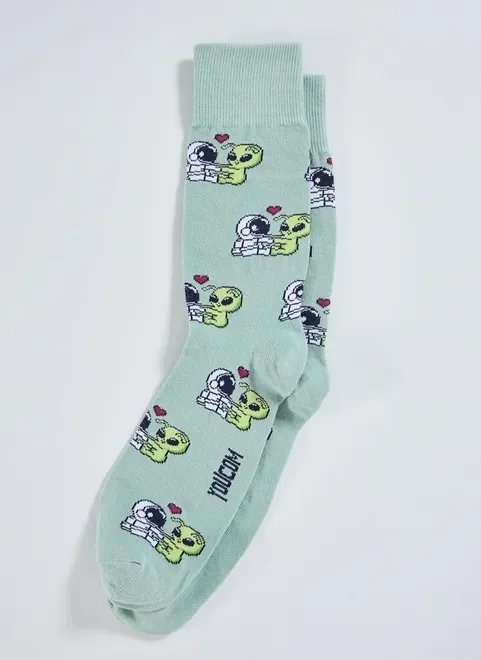 meia verde astronauta e et meia verde astronauta e et