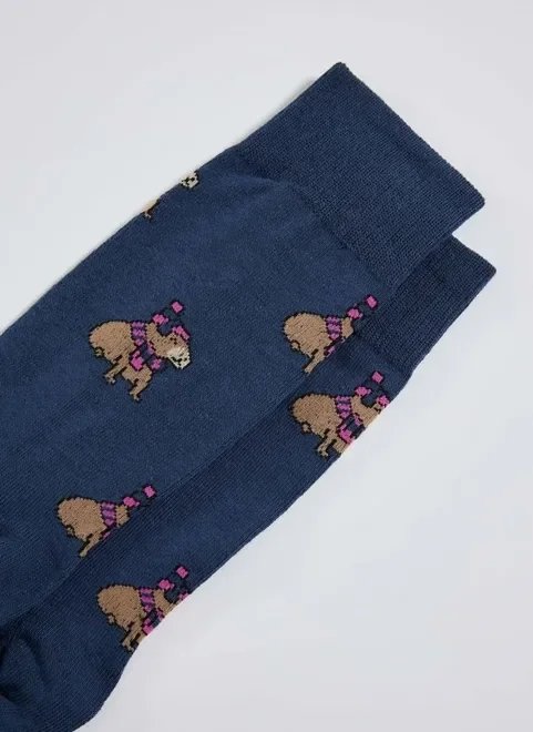 meia azul marinho capivara meia azul marinho capivara