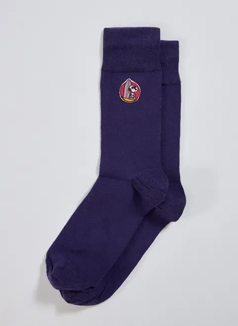 meia com patch do snoopy surfista meia com patch do snoopy surfista