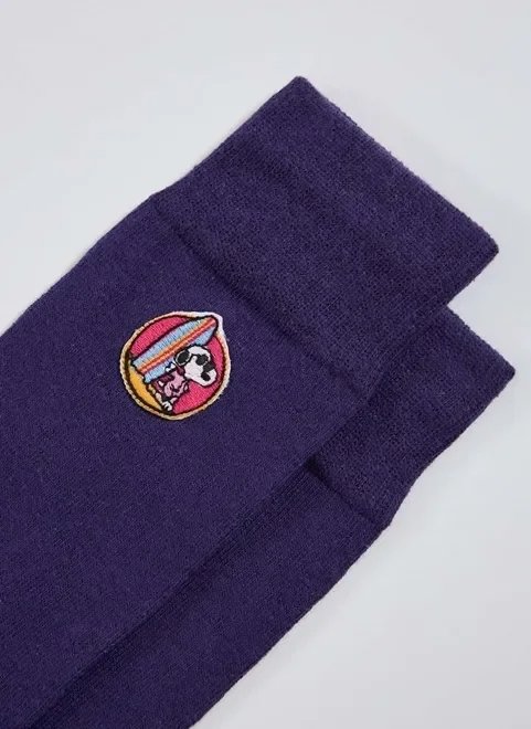 meia com patch do snoopy surfista meia com patch do snoopy surfista