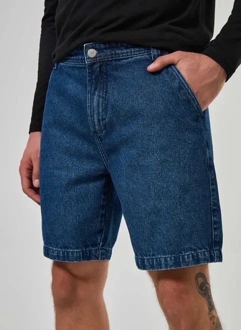 bermuda jeans escura bermuda jeans escura