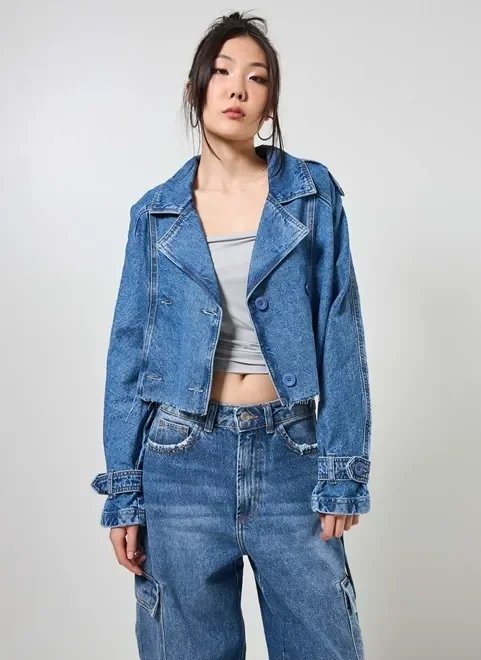 casaco trench coat jeans casaco trench coat jeans