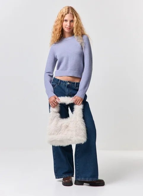 calça wide leg jeans de cintura baixa calça wide leg jeans de cintura baixa