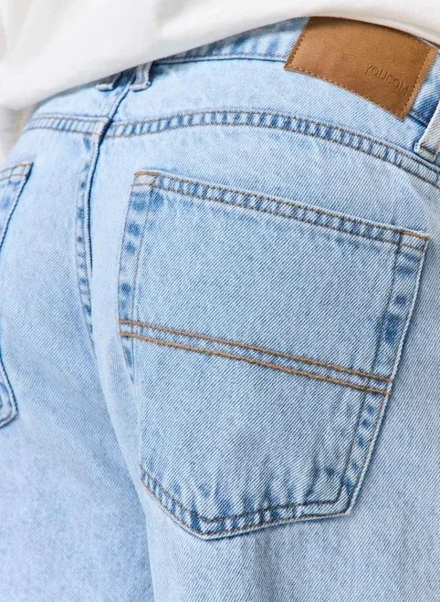 calça wide leg jeans de cintura baixa calça wide leg jeans de cintura baixa