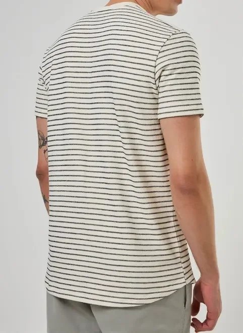 camiseta alongada texturizada listras camiseta alongada texturizada listras