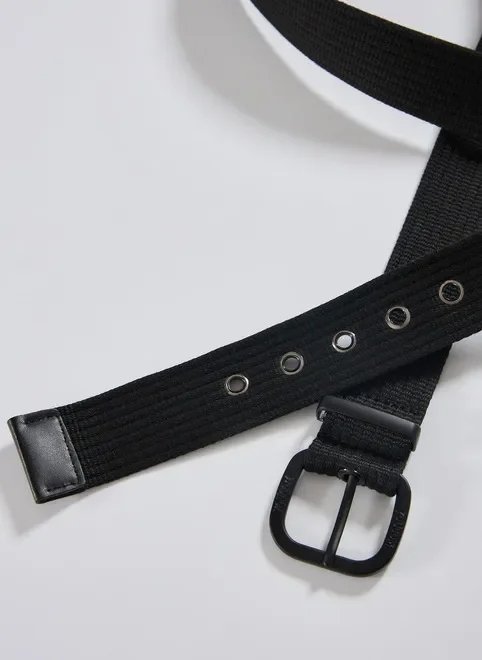 cinto preto texturizado com fivela cinto preto texturizado com fivela