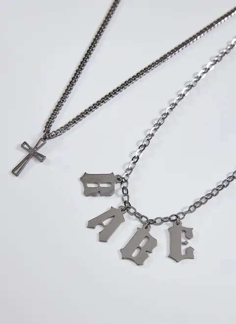 dupla de colares cruz babe dupla de colares cruz babe