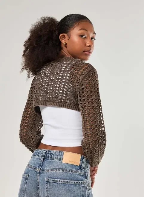 super cropped tricô super cropped tricô