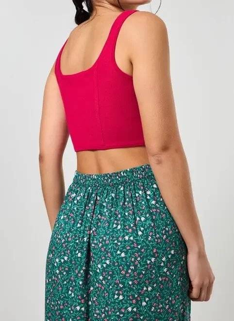 cropped corselet em tricô cropped corselet em tricô