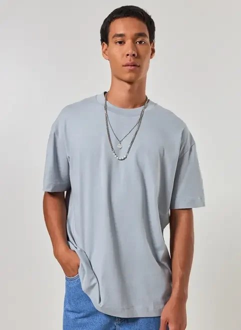 camiseta relaxed de manga curta camiseta relaxed de manga curta