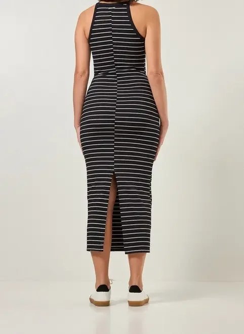 vestido tubinho midi listrado vestido tubinho midi listrado