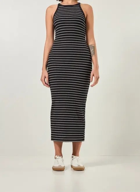 vestido tubinho midi listrado vestido tubinho midi listrado