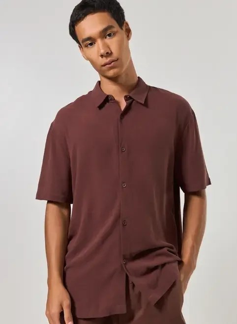 camisa com linho manga curta camisa com linho manga curta