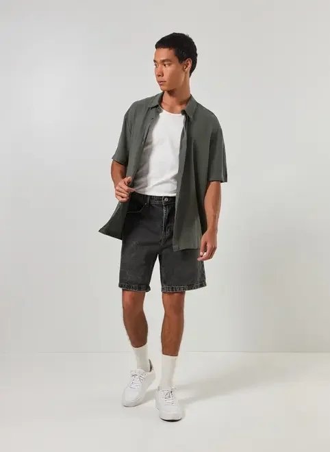 camisa com linho manga curta camisa com linho manga curta