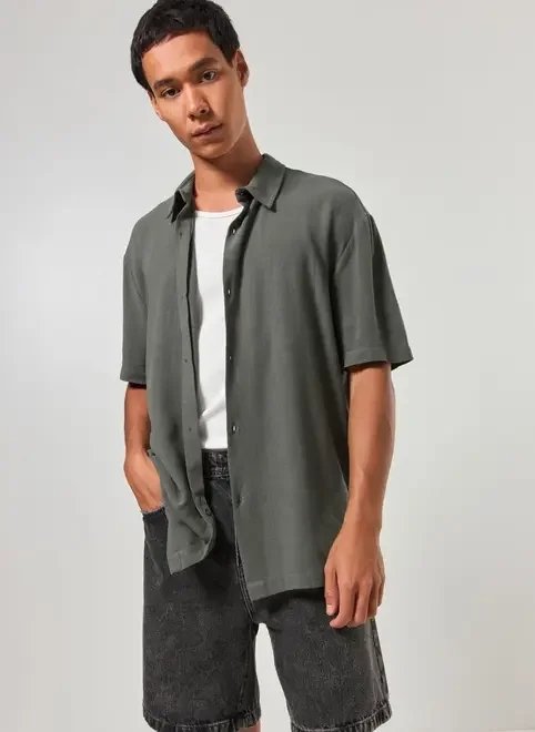 camisa com linho manga curta camisa com linho manga curta