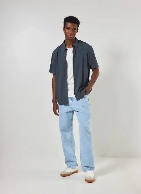 camisa com linho manga curta camisa com linho manga curta