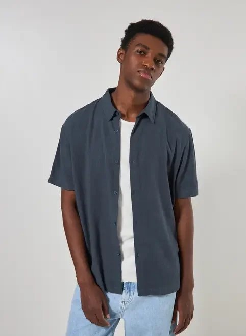 camisa com linho manga curta camisa com linho manga curta