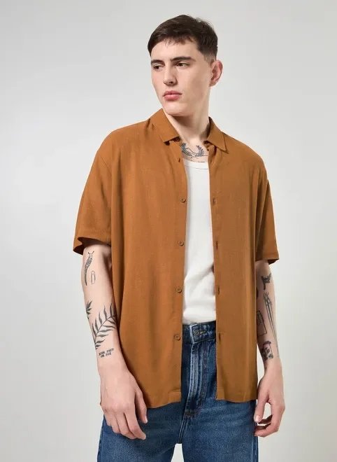 camisa com linho manga curta camisa com linho manga curta