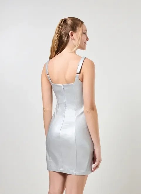 vestido tubinho metalizado vestido tubinho metalizado