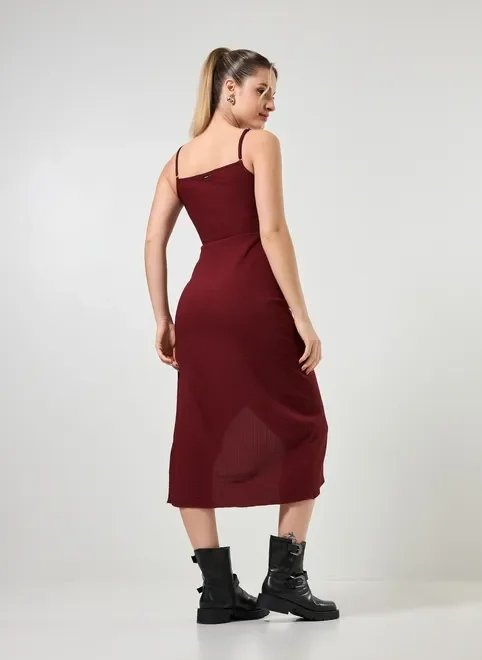vestido midi transpassado vinho vestido midi transpassado vinho
