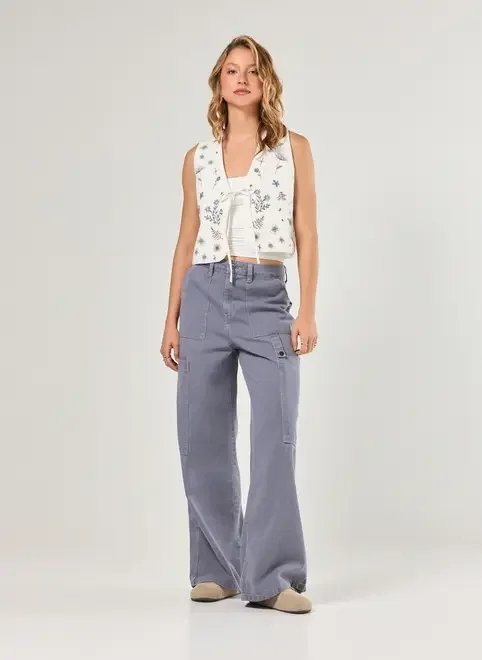 calça cargo em sarja calça cargo em sarja