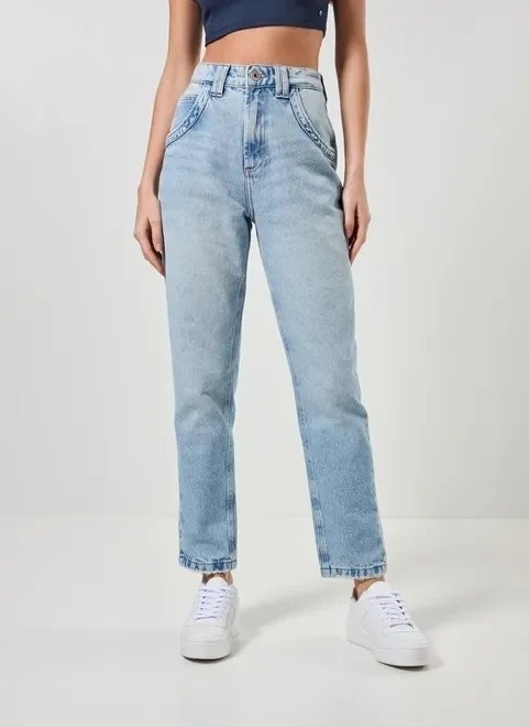 calça mom jeans clara cintura alta calça mom jeans clara cintura alta