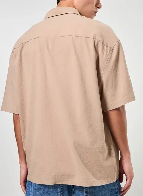 camisa box de manga curta camisa box de manga curta