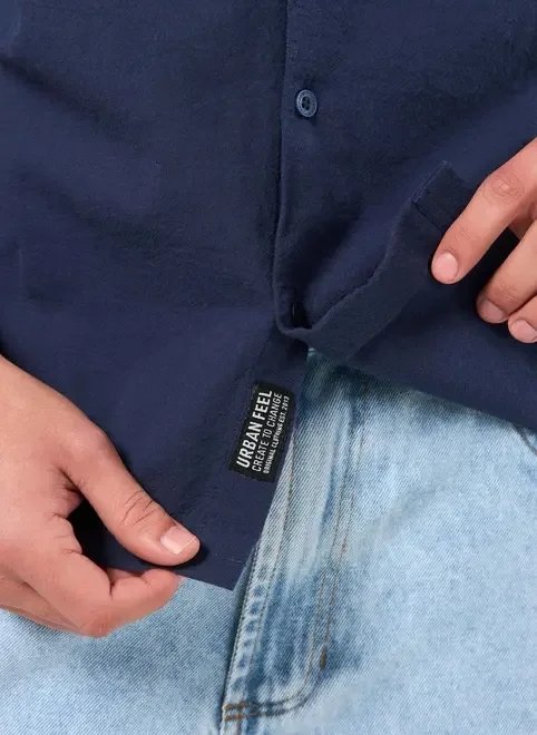 camisa box de manga curta camisa box de manga curta