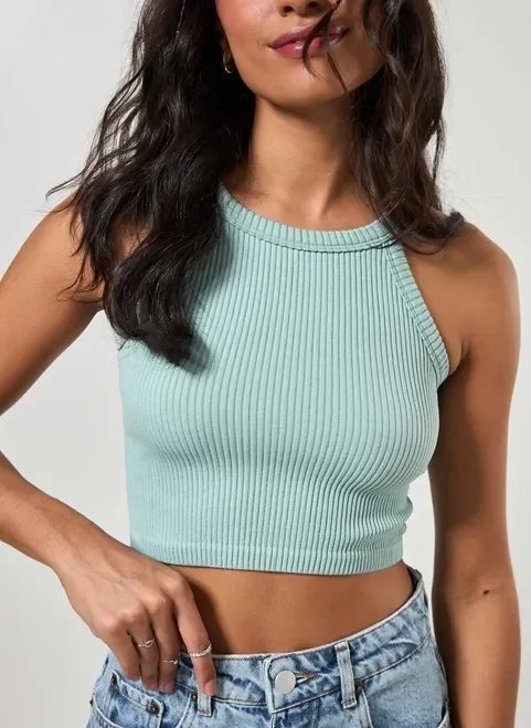 cropped halter seamless estruturado cropped halter seamless estruturado