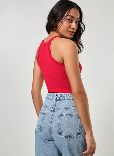 cropped halter seamless estruturado cropped halter seamless estruturado