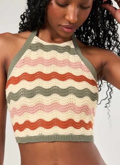 cropped tricô frente única amarração cropped tricô frente única amarração