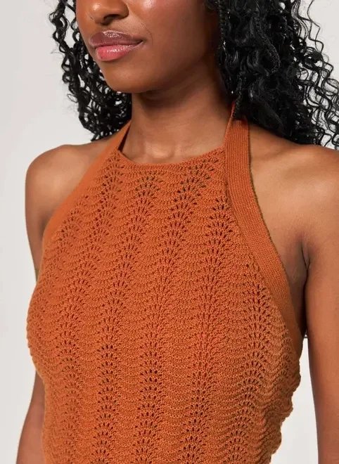 cropped tricô frente única amarração cropped tricô frente única amarração